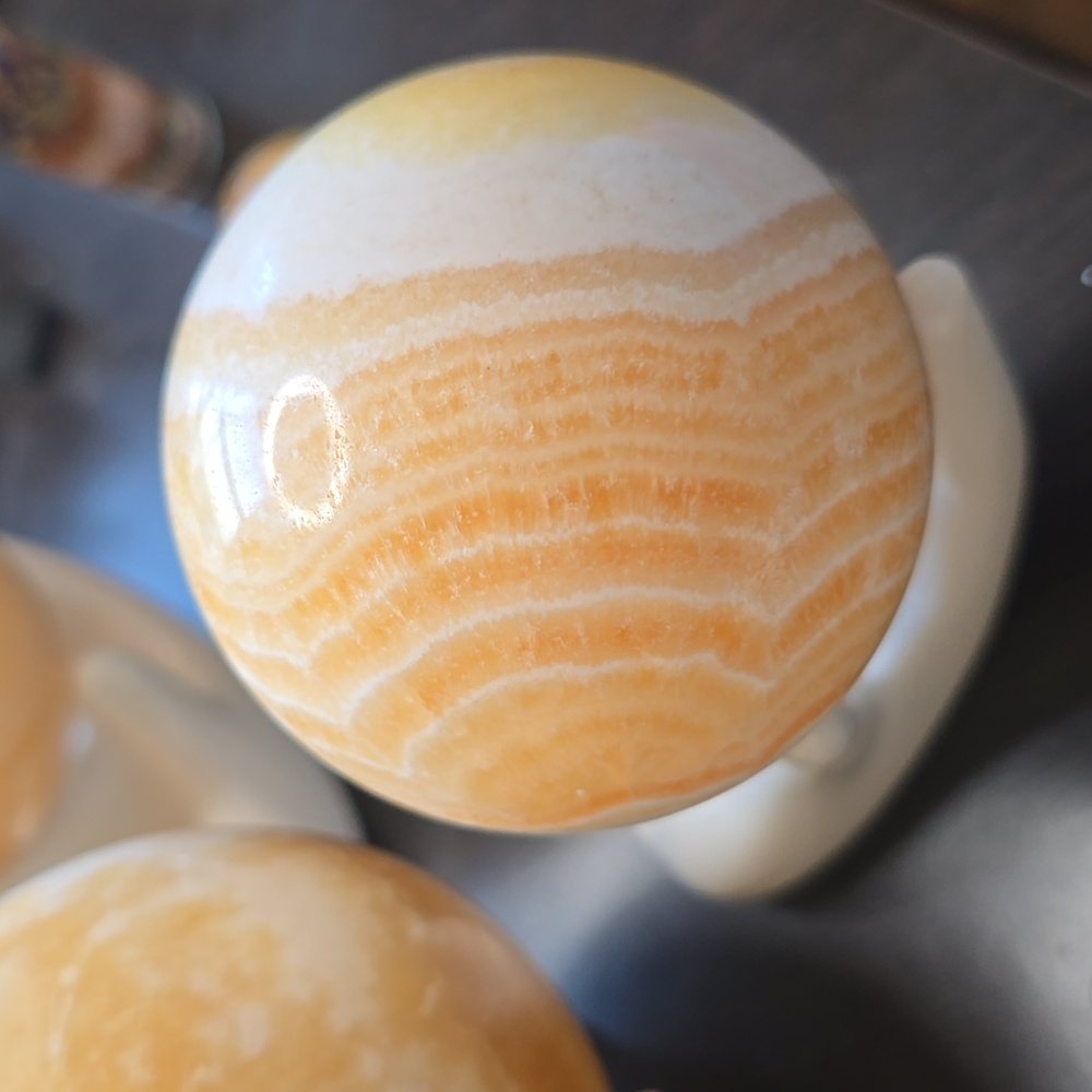 Orange Calcite Sphere